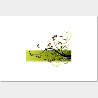 Abstract Floral Design 2 Posters and Art